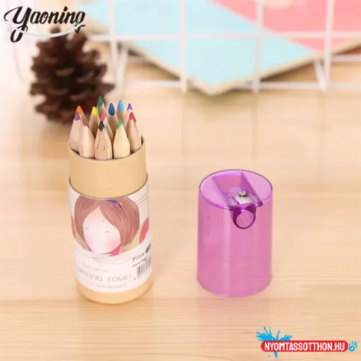 Cuki 12 színű HB ceruza szett hegyezővel