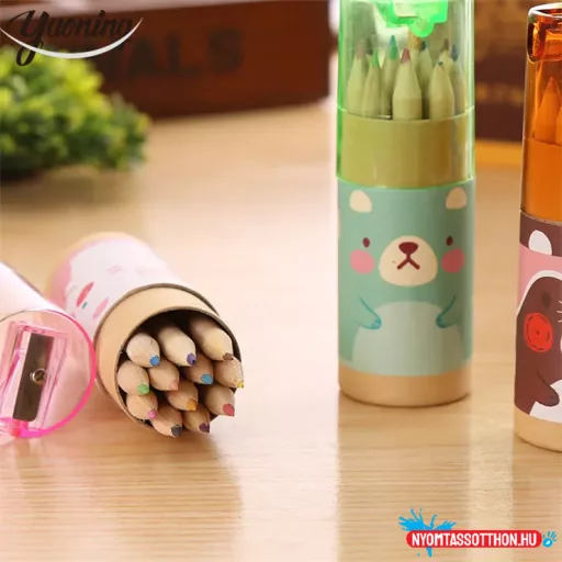 Cuki 12 színű HB ceruza szett hegyezővel