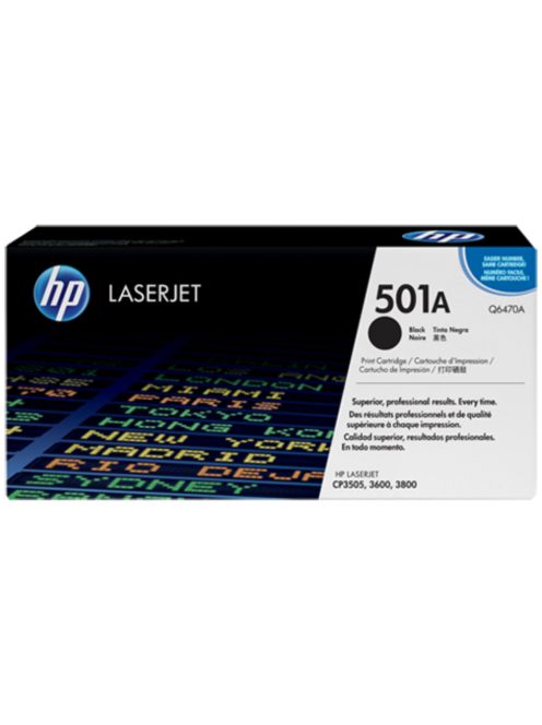 HP Q6470A Toner Black 6.000 oldal No.501A (Eredeti)