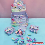 Virág alakú radír készlet