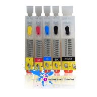   CLI-551 / PGI-550 kompatibilis újratölthető patron szett (tinta nélkül)