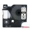 Utángyártott DYMO D1 45803 kazetta 19mm x 7m fehér-fekete #S0720830