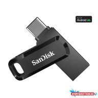 SanDisk, 64GB, Dual Drive, Fekete, Pendrive