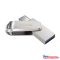 SanDisk, Pendrive, 256GB, Dual Drive, Ezüst