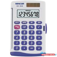 Zsebszámológép 8 digit kijelzõ Sencor SEC263/8 szürke
