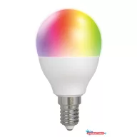   Deltaco SMART HOME SH-LE14G45RGB izzó, LED, E14 WiFi, 5W, színes+fehér, szabályozható