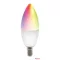 Deltaco SMART HOME SH-LE14RGB izzó LED, E14, gyertya, WIFI, 5W, színes+fehér, szabályozható