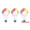 Deltaco SMART HOME SH-LE27RGB-3P izzó LED, E27, WIFI, 9W, színes+fehér, nem szabályozható, 3db/csomag