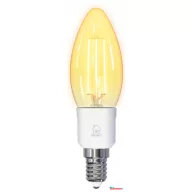   Deltaco SMART HOME SH-LFE14C35 izzó LED, E14, volfrám gyertya, WIFI, 4.5W, fehér, szabályozható