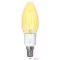 Deltaco SMART HOME SH-LFE14C35 izzó LED, E14, volfrám gyertya, WIFI, 4.5W, fehér, szabályozható
