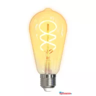   Deltaco SMART HOME SH-LFE27ST64S izzó LED, E27, volfrám, spirál, WIFI, 5.5W, fehér, szabályozható