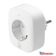   Deltaco SMART HOME SH-P01E aljzat energiafigyelővel, WIFI, 2.4GHz, fehér
