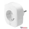 Deltaco SMART HOME SH-P01E aljzat energiafigyelővel, WIFI, 2.4GHz, fehér