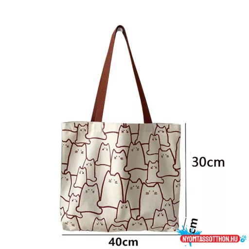 Egyszínű cicarengeteg bevásárlótáska