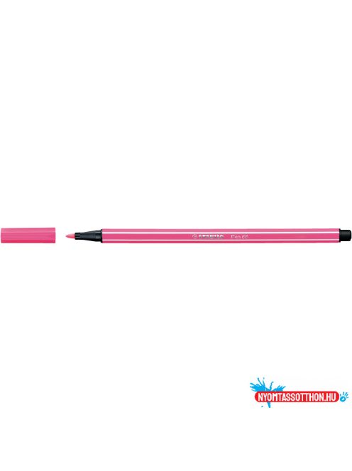 Rostirón, filctoll 1mm, M STABILO Pen 68 halvány rózsaszín