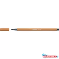 Rostirón, filctoll 1mm, M STABILO Pen 68 sötétokker