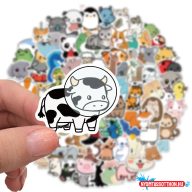 Matrica csomag, 50 db, állatkák mix