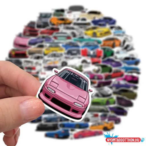 Matrica csomag, 100 db, autós
