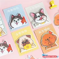 Boldog kutyák öntapadós jegyzettömb