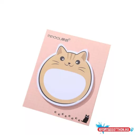 Gömbi cicapofi öntapadó post-it