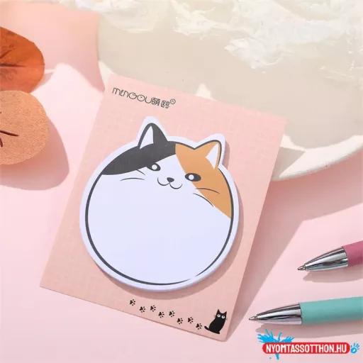 Gömbi cicapofi öntapadó post-it