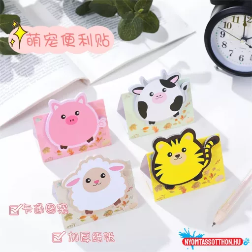 Farm állatkák öntapadós jegyzettömb