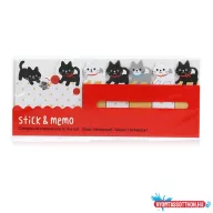 Játékos cicák öntapadó oldaljelölő