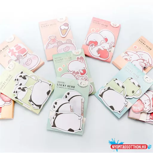 Cuki állatkák öntapadós jegyzettömb