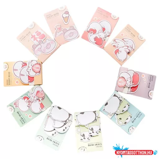 Cuki állatkák öntapadós jegyzettömb