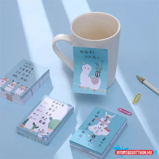 Alpakák világa öntapadós jegyzettömb