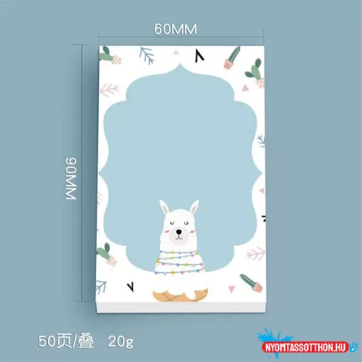 Alpakák világa öntapadós jegyzettömb