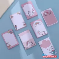 Unikornis téglalap alakú öntapadós jegyzettömb