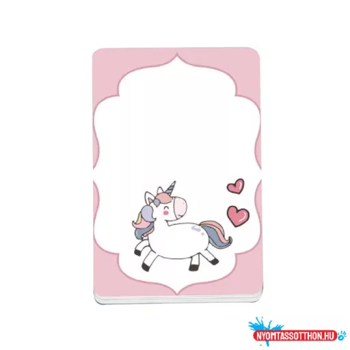 Unikornis téglalap alakú öntapadós jegyzettömb