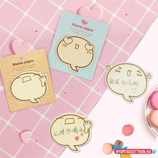 Hangulatos szövegbuborék öntapadós jegyzettömb