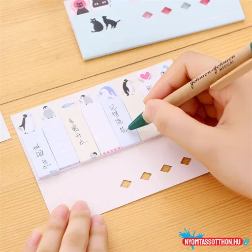 Kawaii állatkás oldaljelölő szett 2