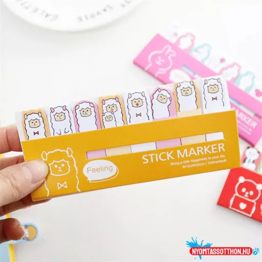 Kawaii állatkás oldaljelölő szett 1