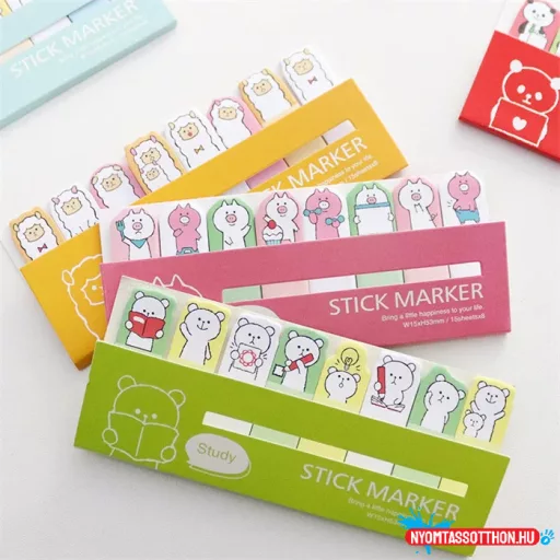 Kawaii állatkás oldaljelölő szett 1
