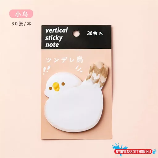 Állatkák hátulról - öntapadós jegyzettömb