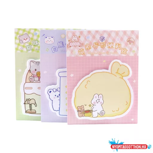 Kawaii, formás öntapadós jegyzettömb