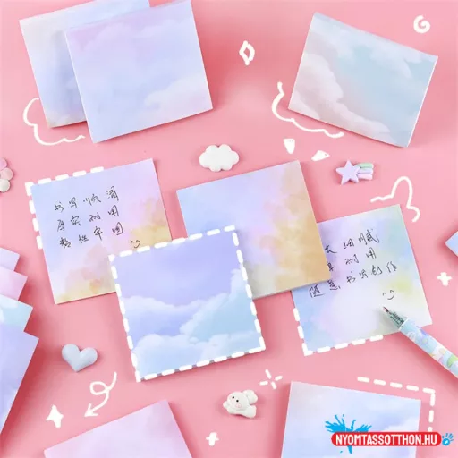 Pasztell felhők öntapadós jegyzettömb