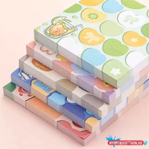 Többszínű cuik öntapadós jegyzettömb