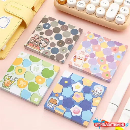 Többszínű cuik öntapadós jegyzettömb