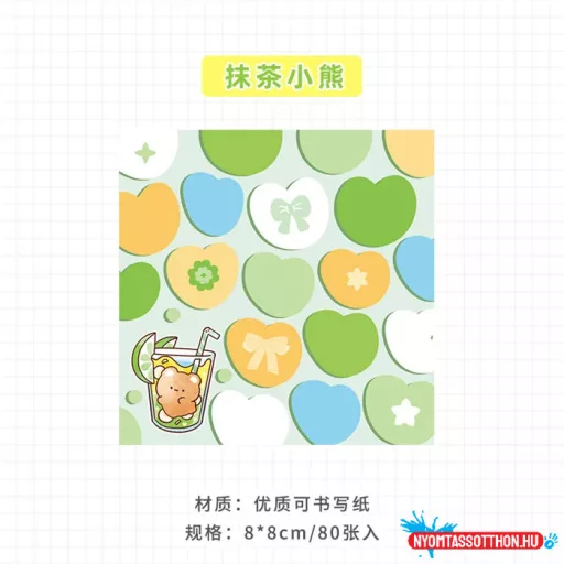 Többszínű cuik öntapadós jegyzettömb