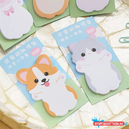 Ölelésre váró cuki állatkák öntapadós jegyzettömb