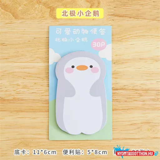 Ölelésre váró cuki állatkák öntapadós jegyzettömb