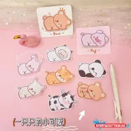 Hasonfekvő cuki állatkák öntapadós jegyzettömb