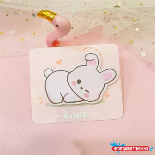 Hasonfekvő cuki állatkák öntapadós jegyzettömb