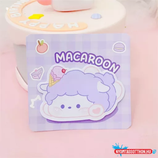 Édes kaja állatkák öntapadós jegyzettömb