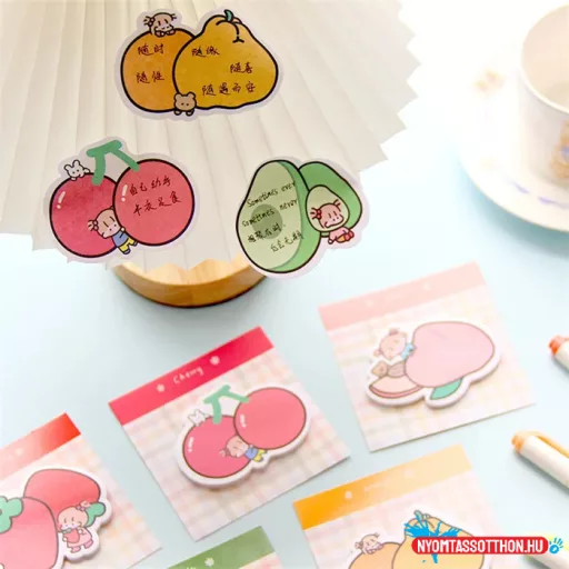 Cuki gyümölcsös öntapadós jegyzettömb