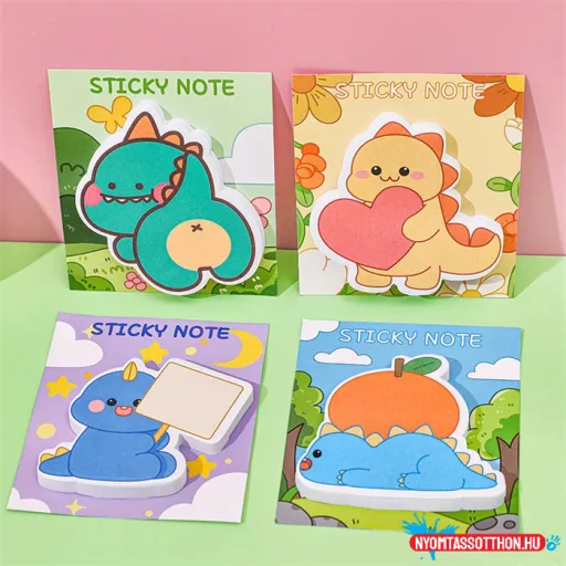Kawaii dinos öntapadós jegyzettömb